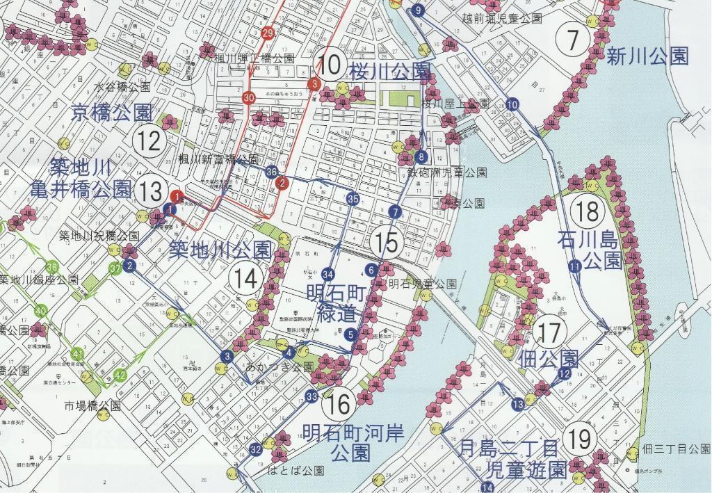  【2026年最新版　中央区の桜情報（その2）】　先週末に桜を見逃した方必見、これから桜が見頃となる場所をご紹介します！（中央区全エリアの「桜の見所」の最新の景色＆情報付）