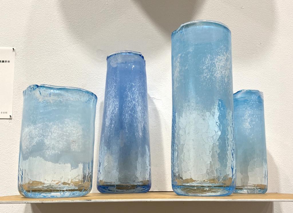 氷山花器
８,８００円 Grass  Aquarium
　ー　可児友紀　ガラス作品展　ー
　　～　日本橋木屋本店 izutuki　～