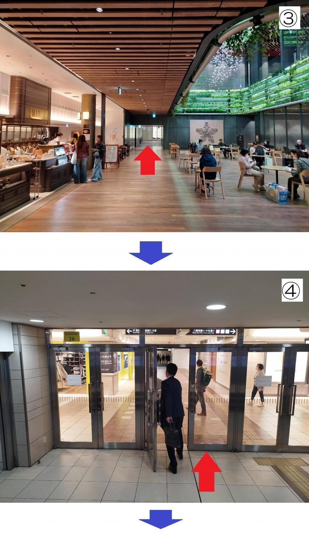  ＜初めての人でも迷わない！＞ TOFROM YAESU（トフロム八重洲）にある「バスターミナル東京八重洲（BTY） 地下Ａ」への行き方と最短連絡ルート　
＜Easy to follow ～ map with photo＞ Access and connecting route to “Bus Terminal Tokyo Yaesu A (BTY A)” in TOFROM YAESU
