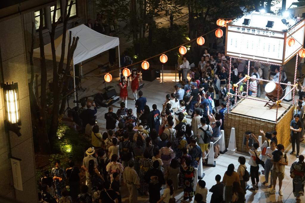 盆踊りに先立ちパフォーマンスも 夏の終わり　京橋盆踊り　2019