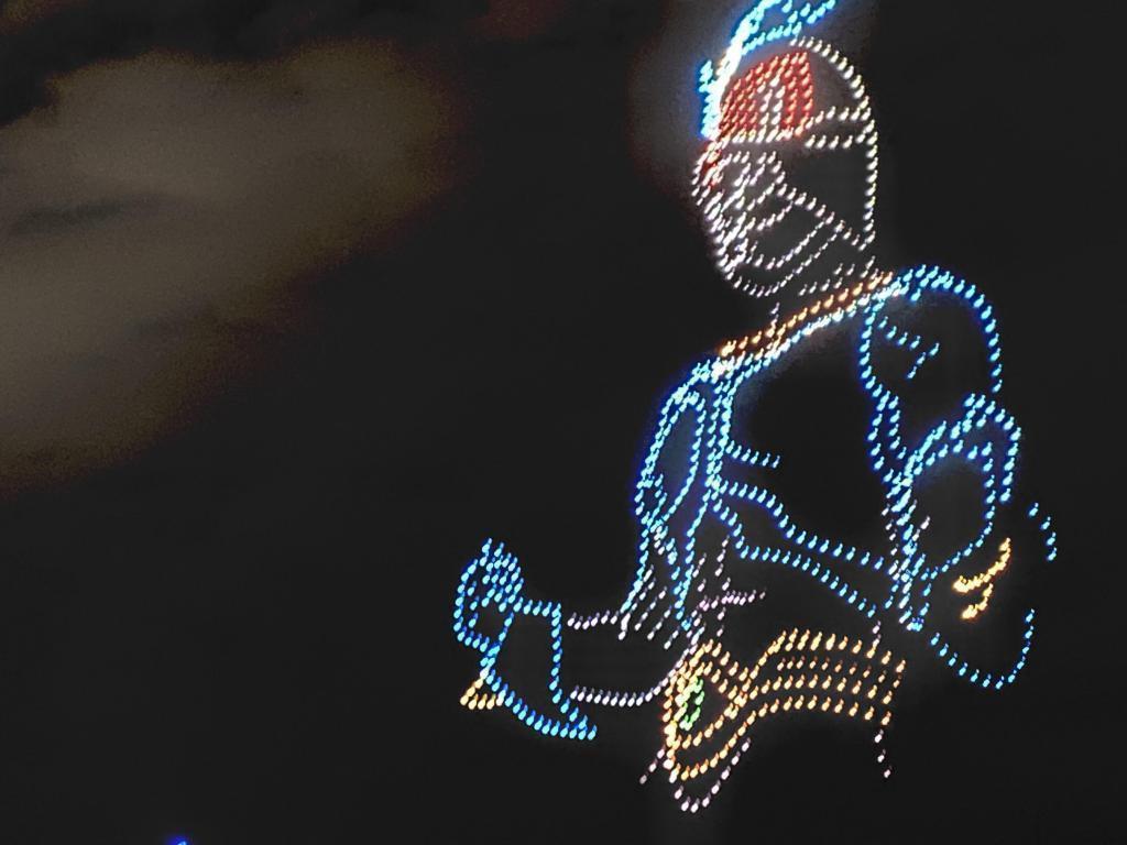  「仮面ライダーアギト」のドローンショー