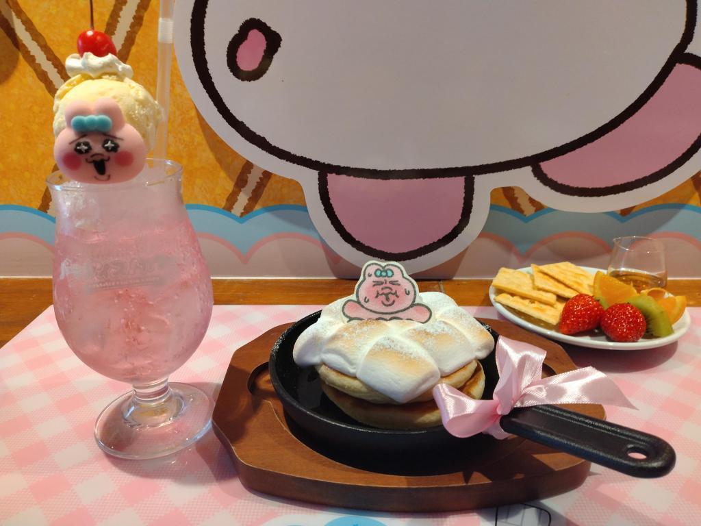 料理やドリンクも作品の世界観をしっかり表現⁈ 修学旅行生にも人気⁈銀座のコラボカフェ
～パラダイス！カフェ～
 “おぱんちゅうさぎ・んぽちゃむ・きみまろ” の世界に浸る