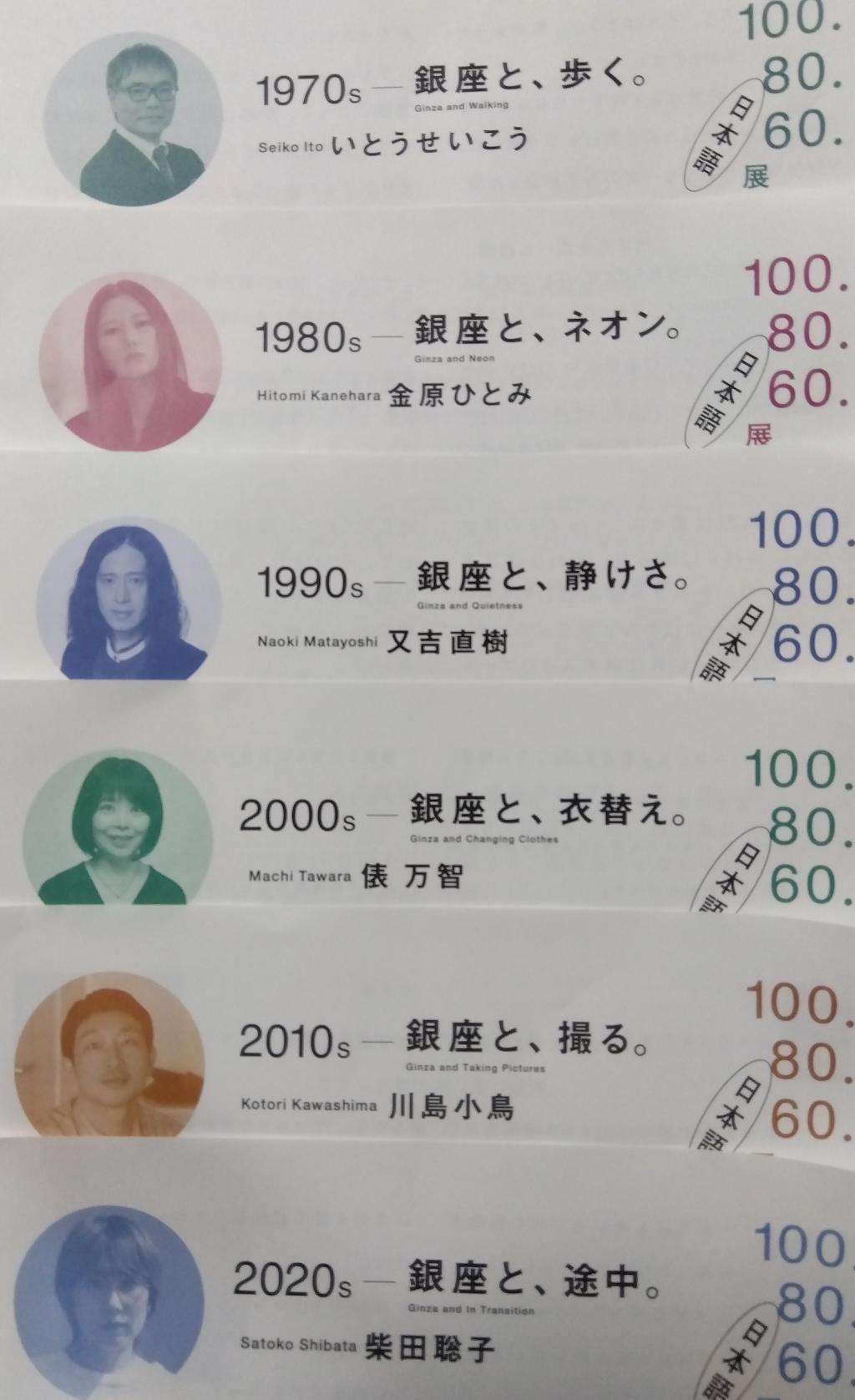 ミュージアムの様であり、画廊の様であり　時を忘れる展示です Ginza Sony Park 100.80.60展示　５月３１日まで開催中
