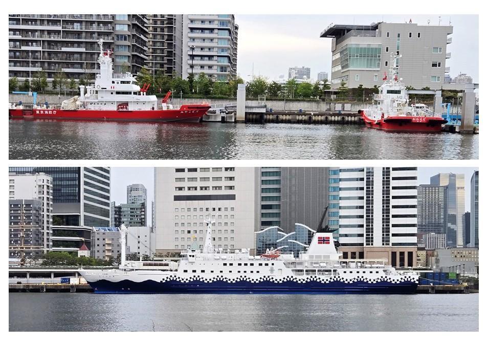 5月連休も停泊しているのでしょうか？ 豊海水産埠頭の船たち