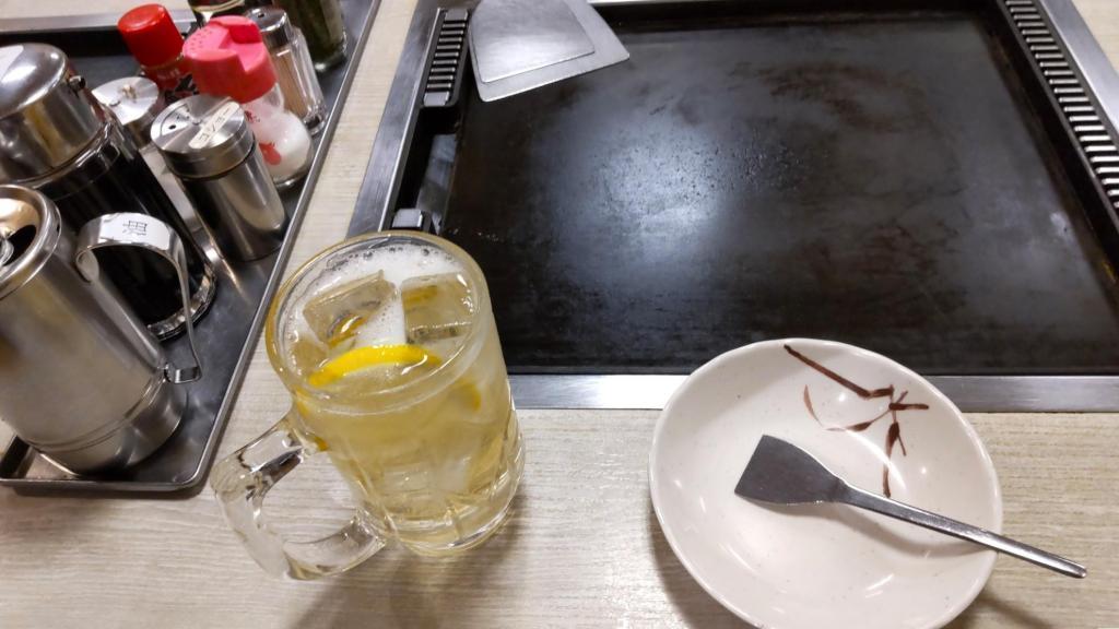  月島、一人飯。