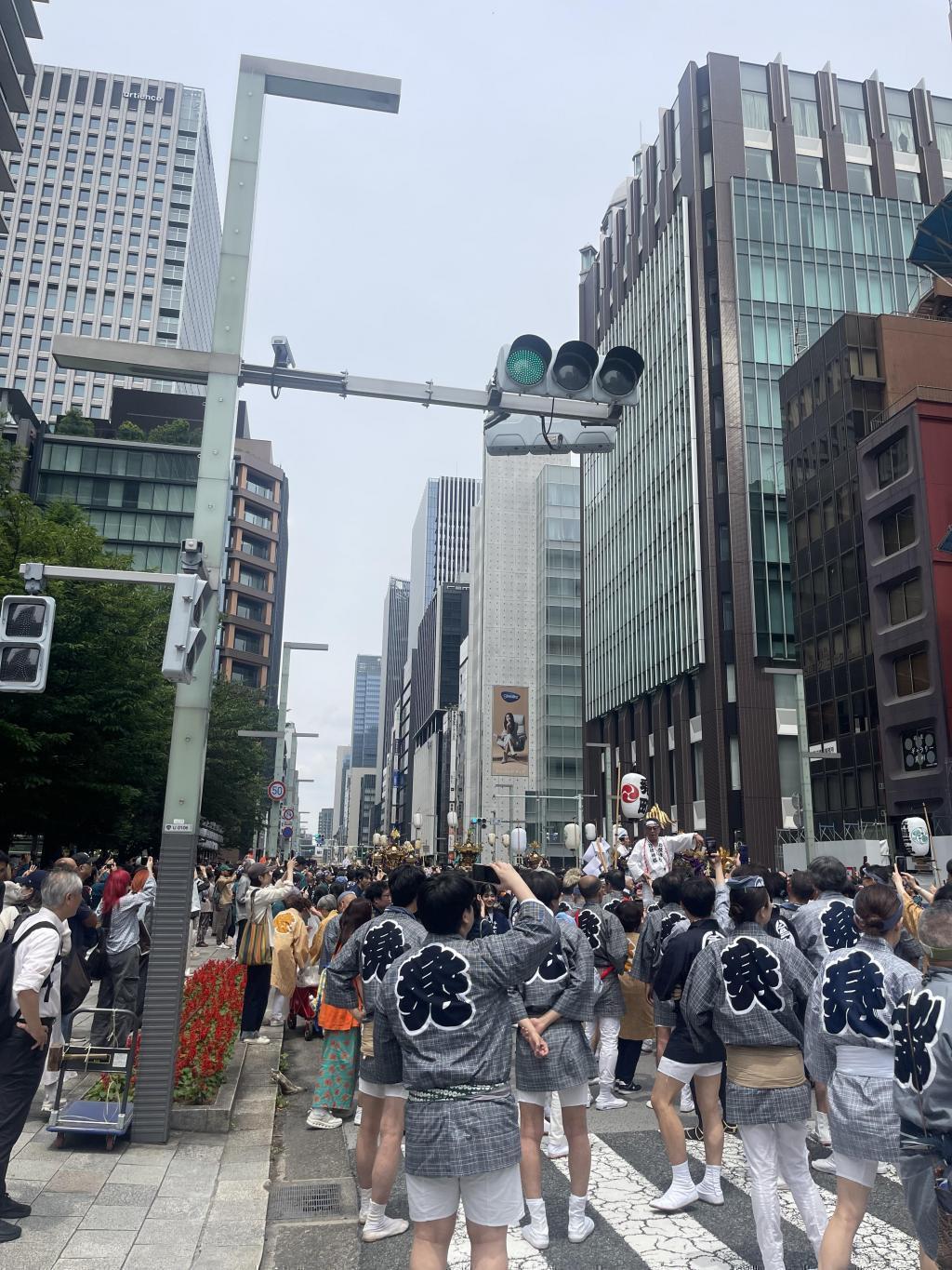 いよいよクライマックス、中央通りへ！ 山王祭　下町連合渡御