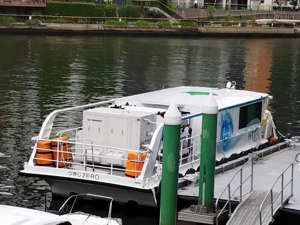 つきじZERO 東京都による官公庁初の水素燃料電池船「つきじZERO」in 中央区
