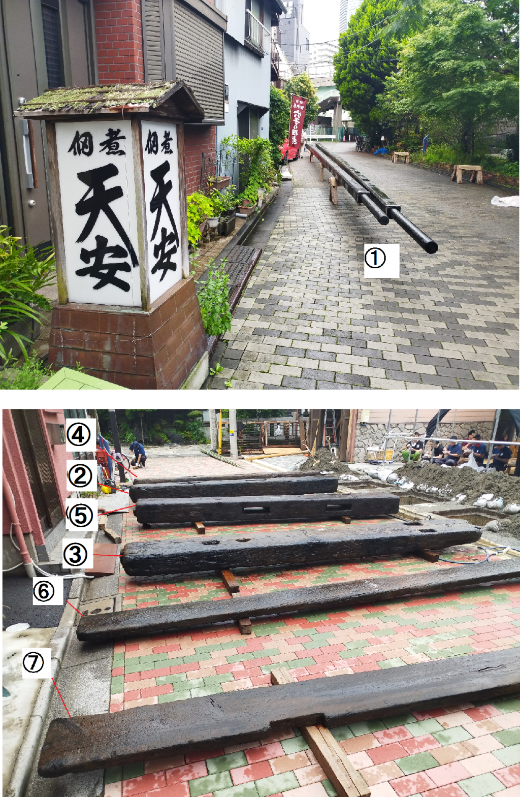  ＜住吉神社例大祭（8/6～8/10）迫る！　vol.1＞　
住吉神社例大祭　～　大幟の柱と抱木は掘り出して終わりではありません。「掘り出しから組み立てまでの風景」、そして「組み立て方」、全てお見せします！