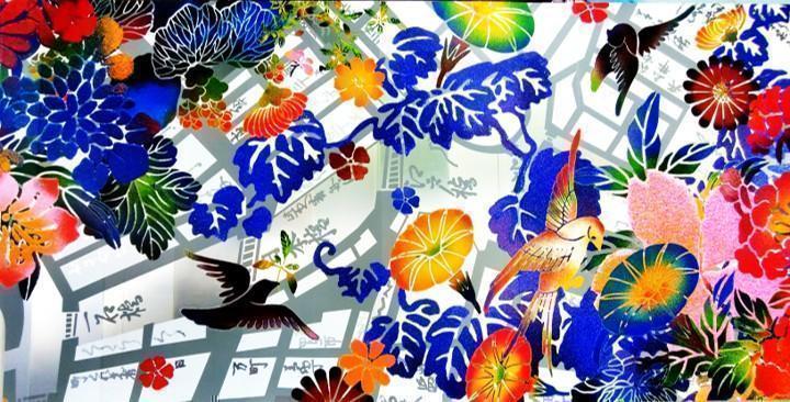  日本橋1丁目再開発　工事仮囲いアート作品が登場
