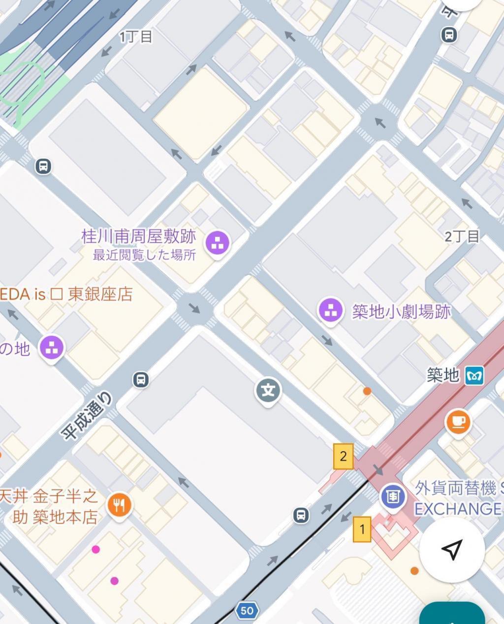 桂川甫周と屋敷跡 築地一丁目地区再開発…の周りには見所がいっぱい。