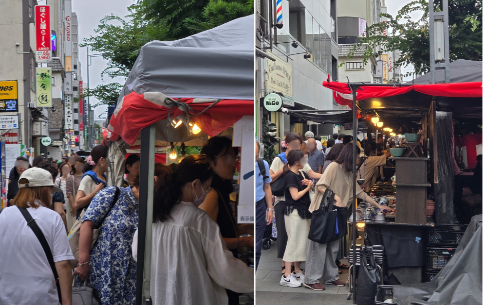  日本橋人形町せともの市開催中です。