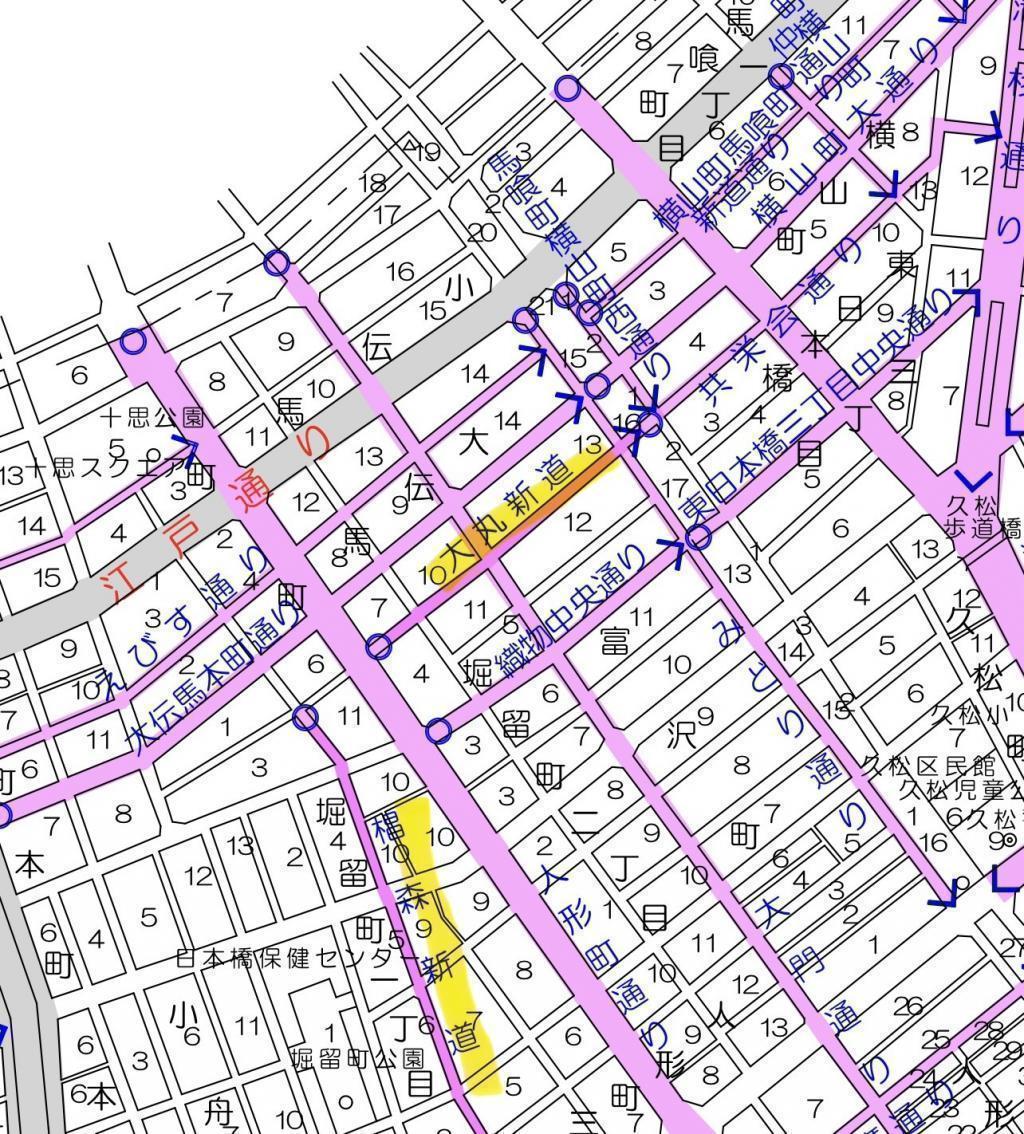 令和8年度には日本橋地域から2路線が追加されました。

 道路愛称名で巡る街歩き