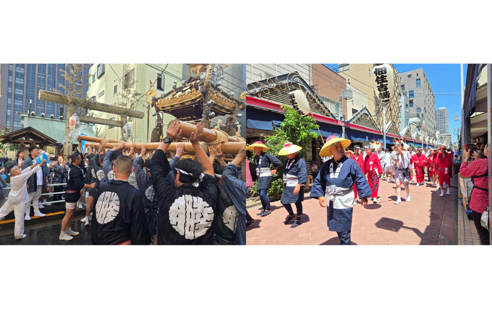  佃住吉神社例祭は8月8日から8月10日「四之部」と「二号地」でも盛大に行われました。