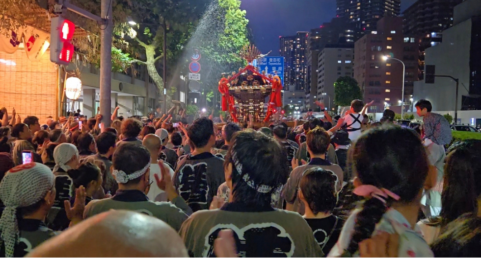  佃住吉神社例祭は8月8日から8月10日「四之部」と「二号地」でも盛大に行われました。